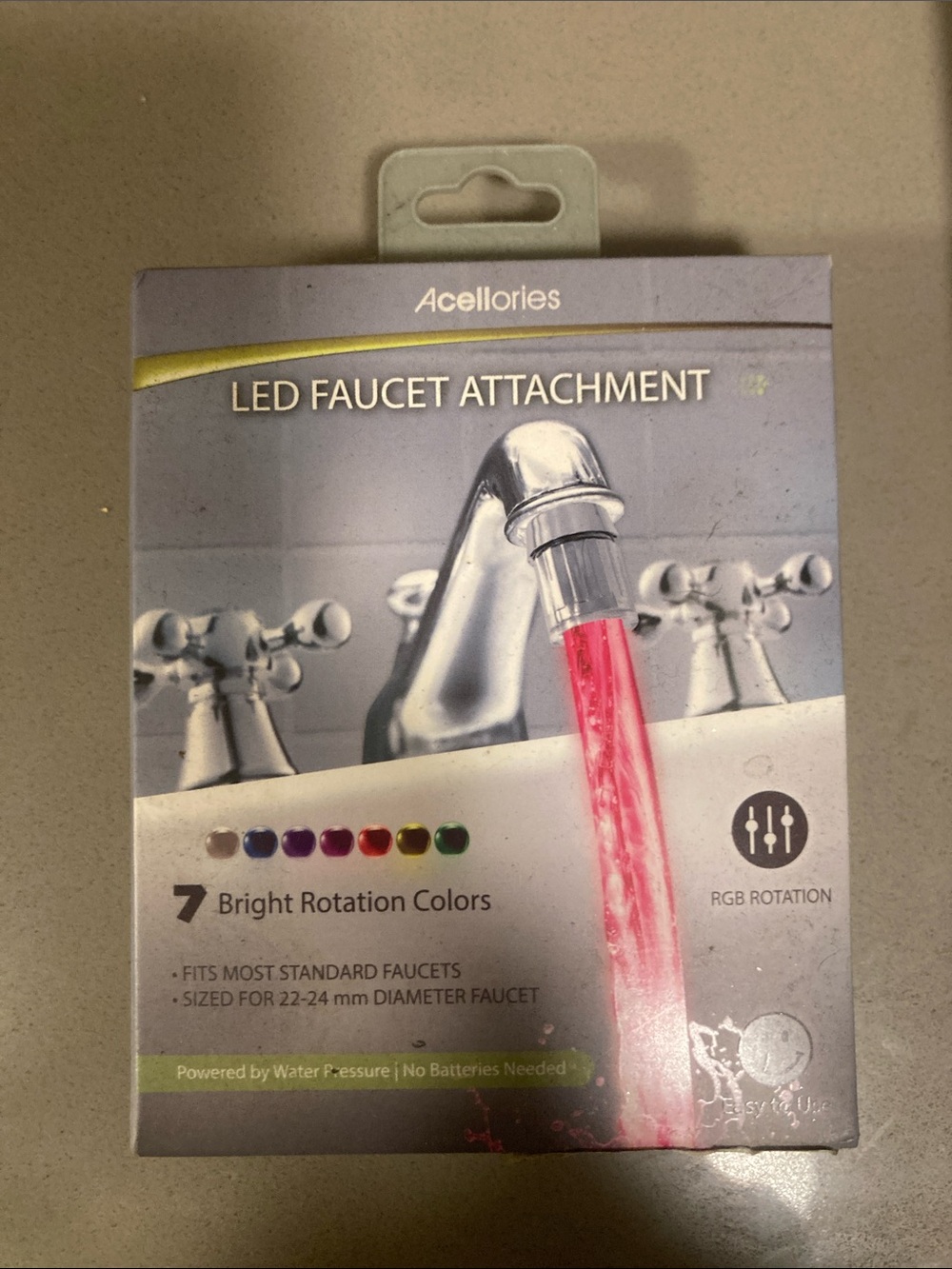 LED Faucet Attachment - Red LED Water Flo
